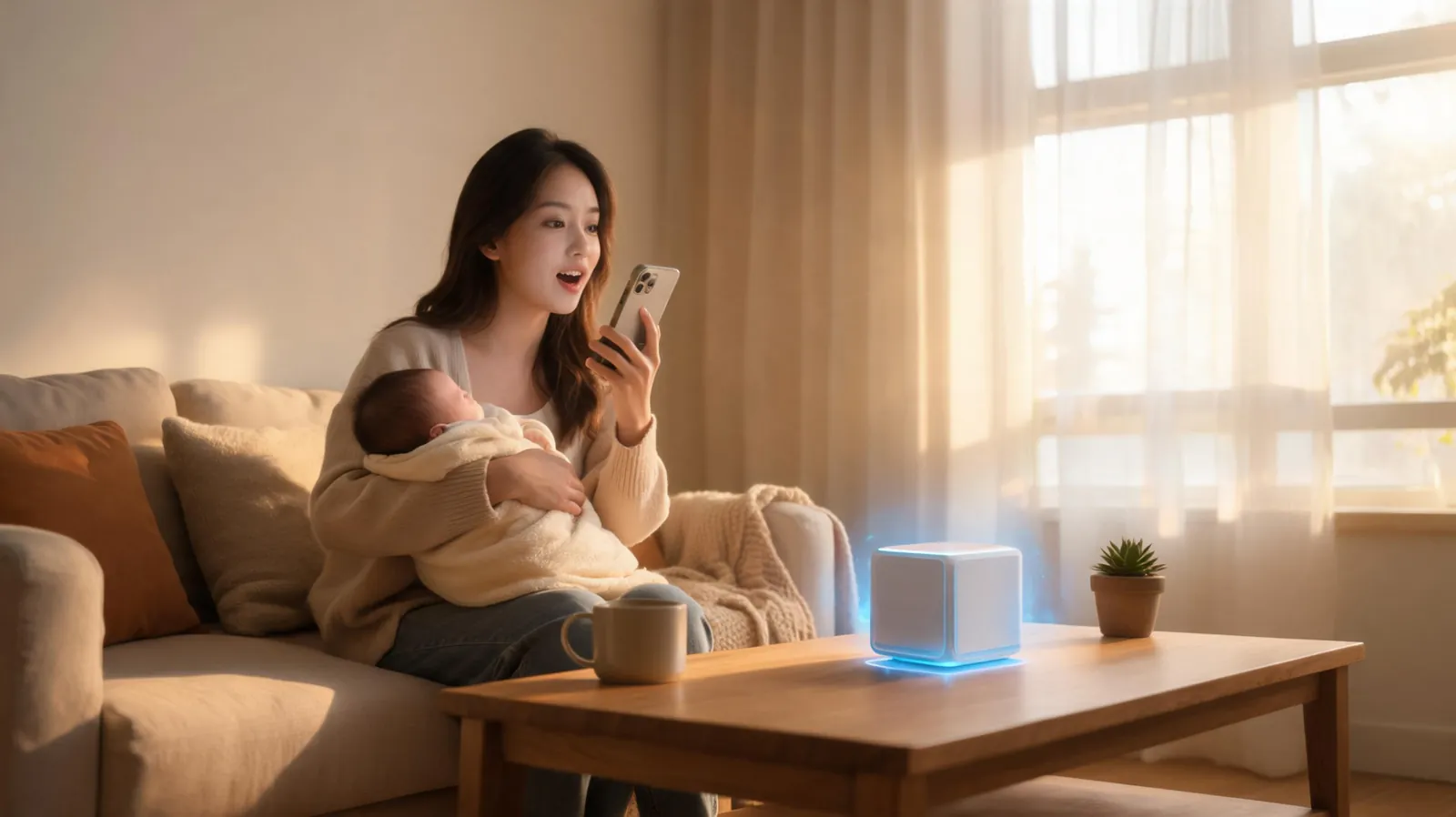 宝妈用微信语音指挥AI盒子干活