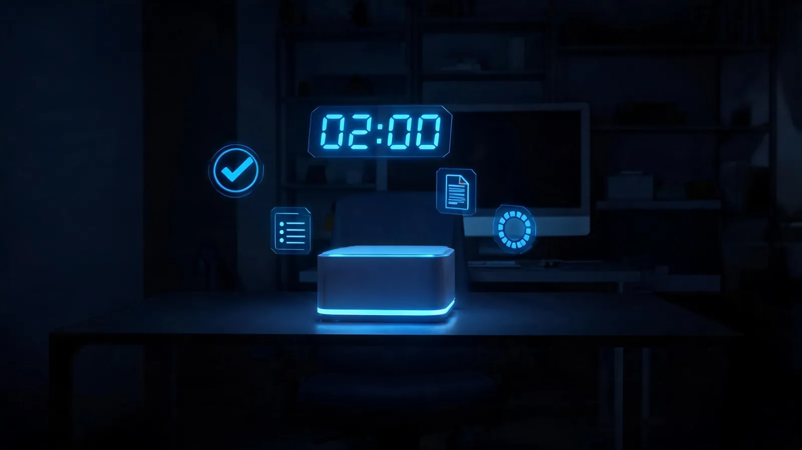 铠盒AIBOX凌晨2点自动运行，独立设备不依赖电脑
