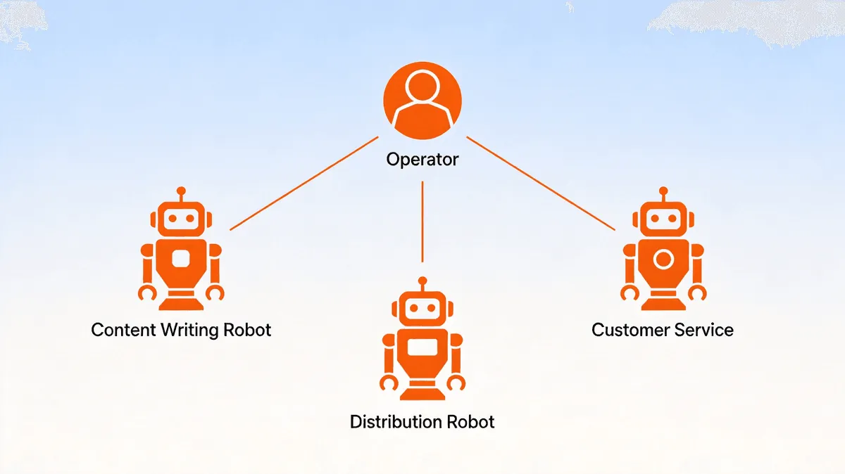Solo operator + KaiheAiBox Agent division architecture